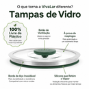 Kit 7 Potes Herméticos de Vidro VivaLar Fresh